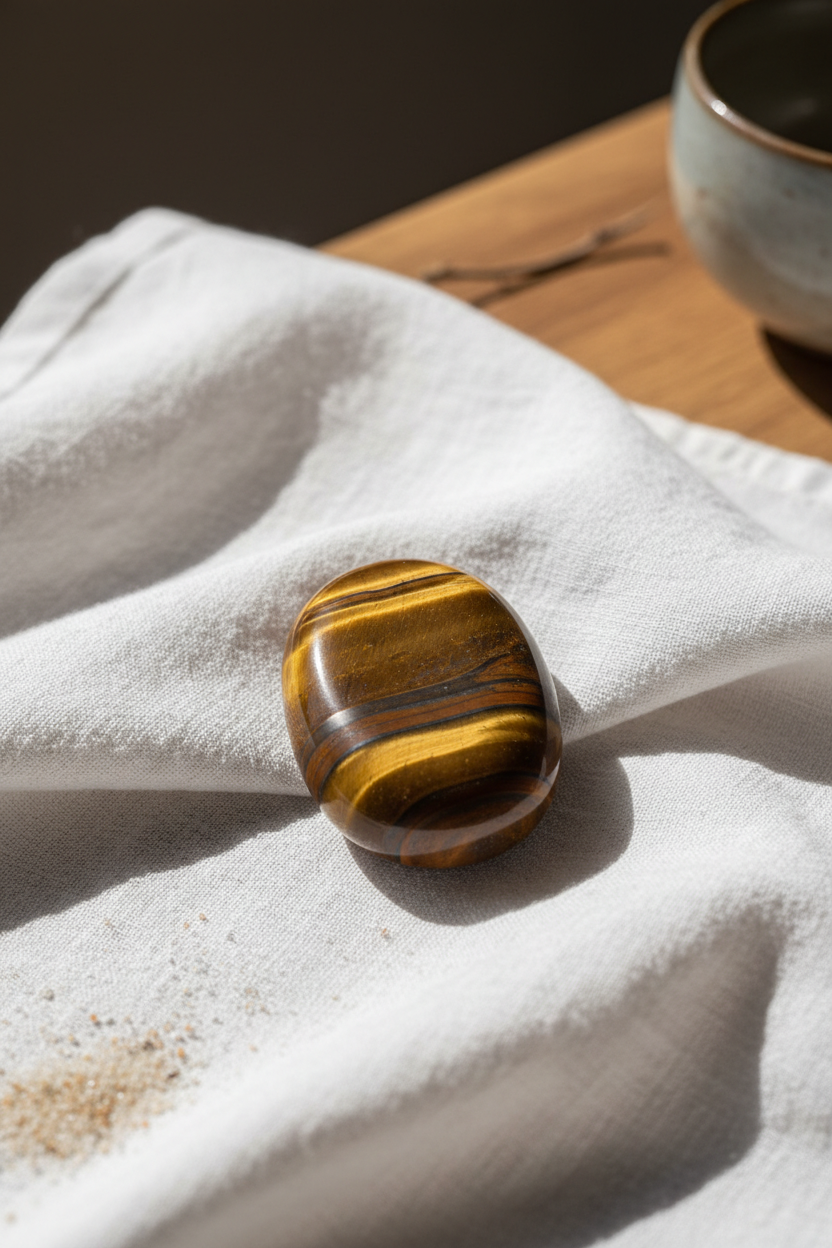 Tiger's Eye Worry Stone