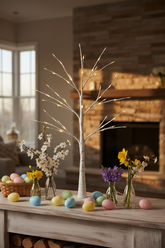 Easter LED Birch Tree Light