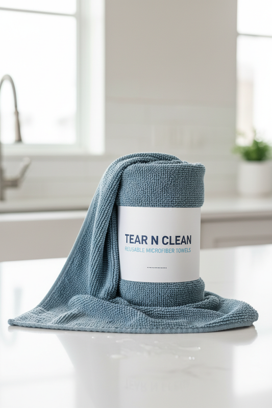 Tear N Clean Reusable Microfiber Towels